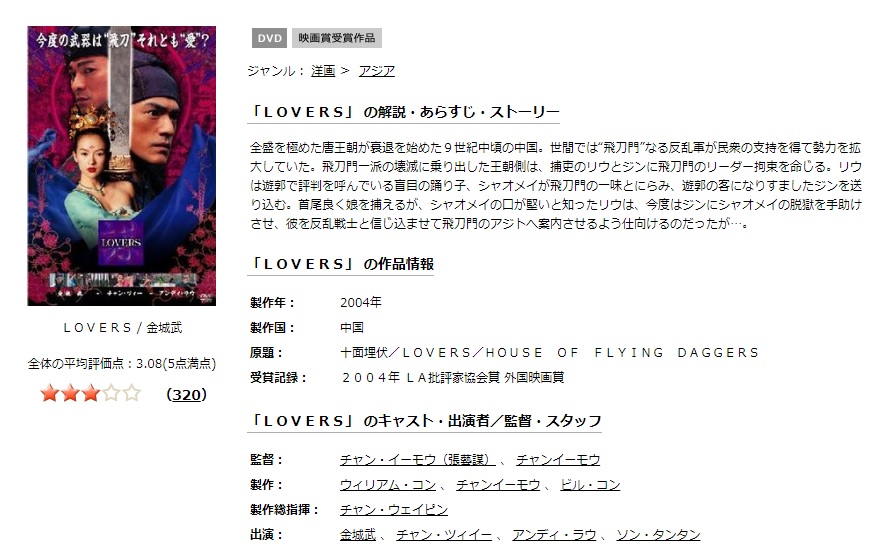 LOVERS 無料動画