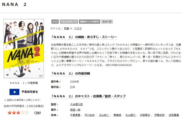 NANA2(2006) 無料動画