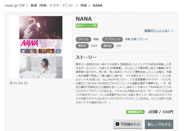 NANA(2005) 無料動画